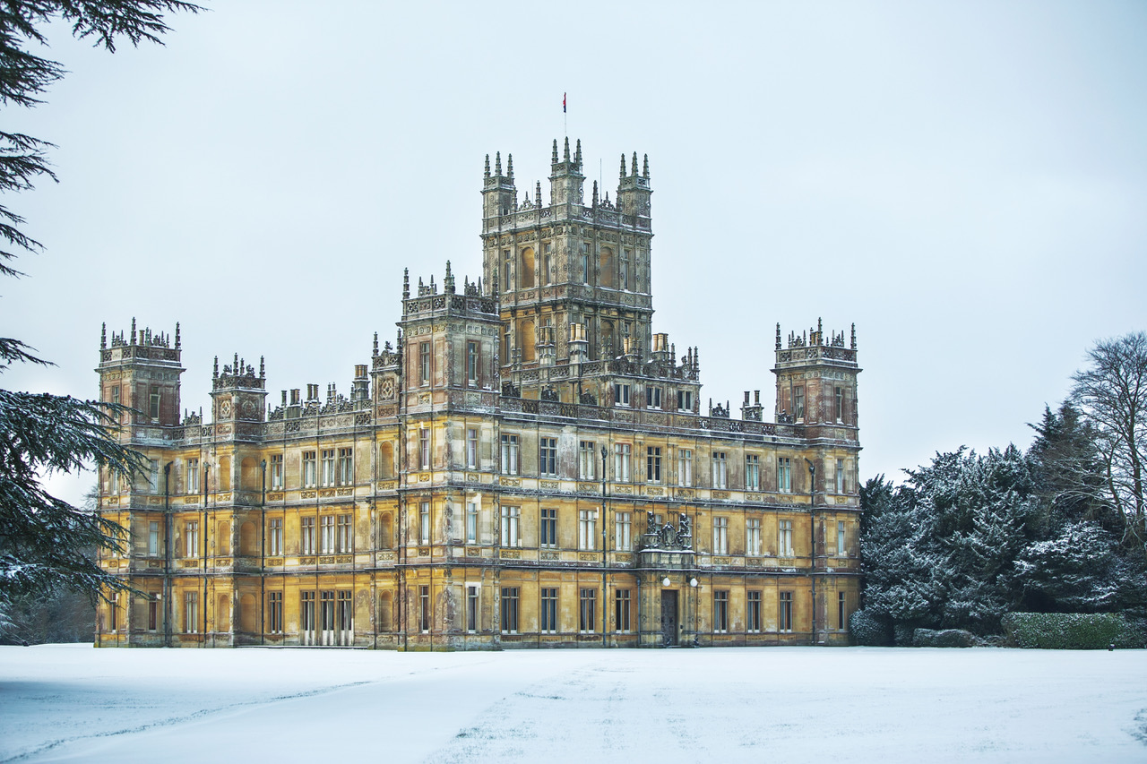 Castle in snow
