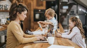 working from home with kids